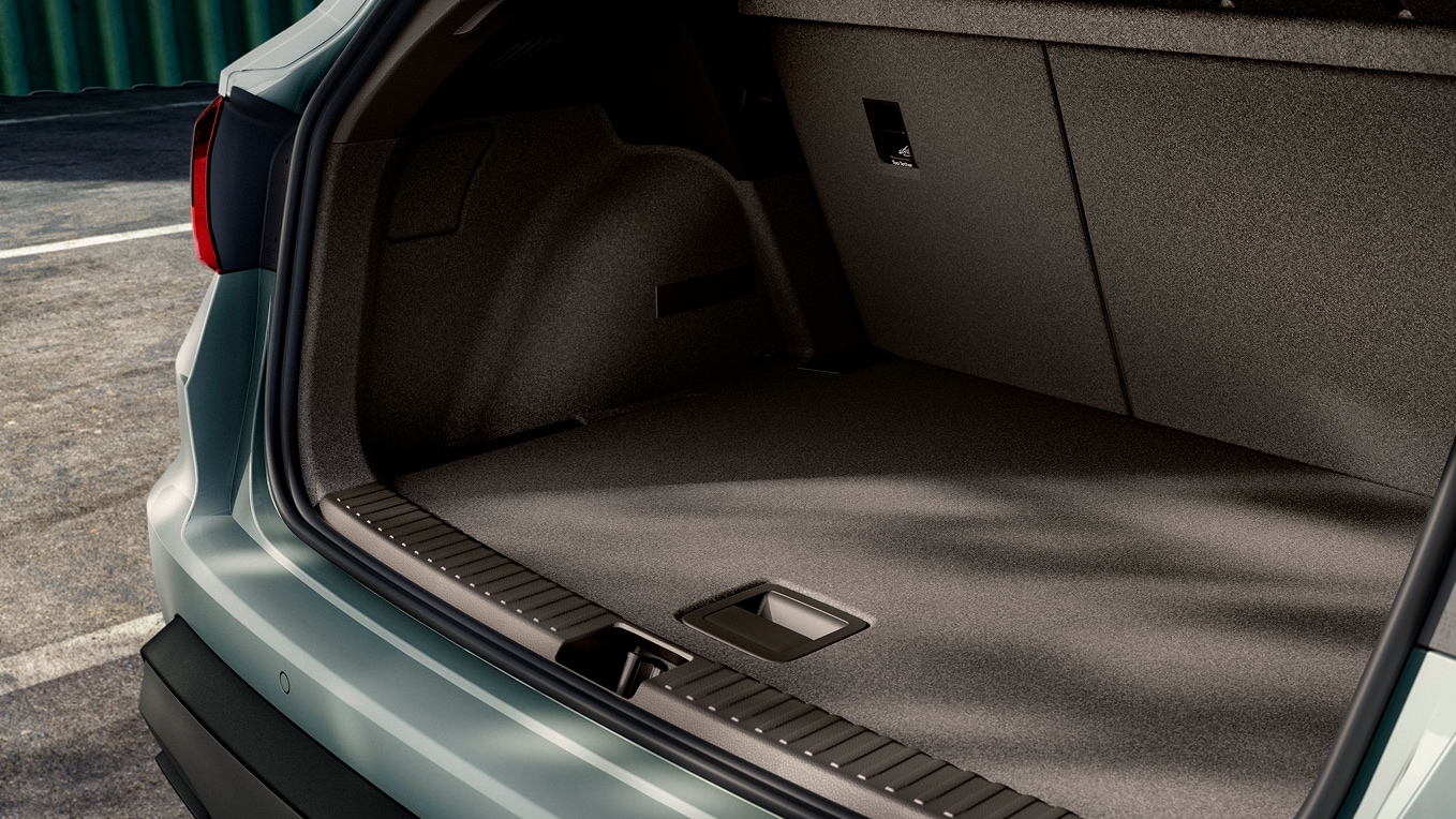 Zicht van de bagageruimte van de SEAT Arona