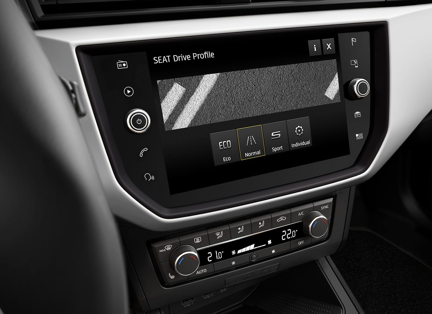 Ecran SEAT Drive Profile mode Normal