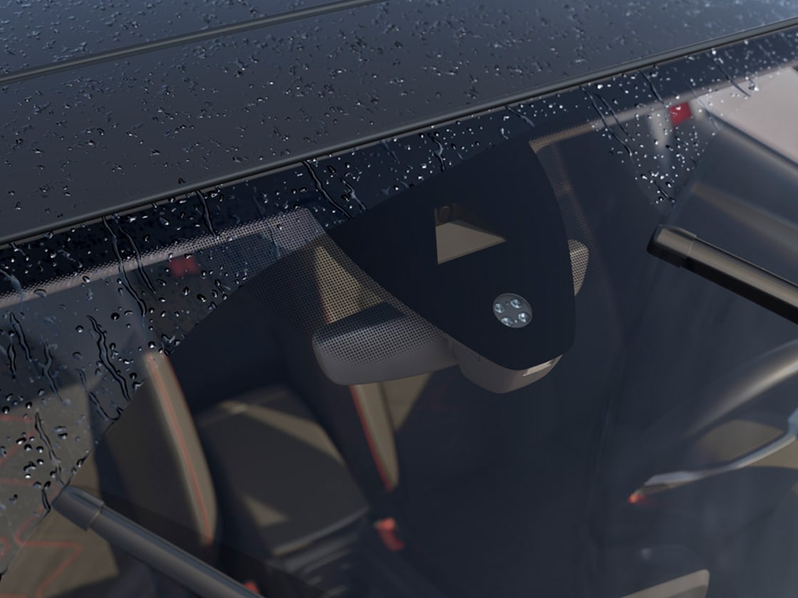 La fonctionnalité de capteurs de luminosité et de pluie de la nouvelle SEAT Leon avec phares et essuie-glaces automatiques, incluse dans le pack Praticité, offre une sécurité renforcée grâce aux capteurs de stationnement et au régulateur de vitesse adaptatif.