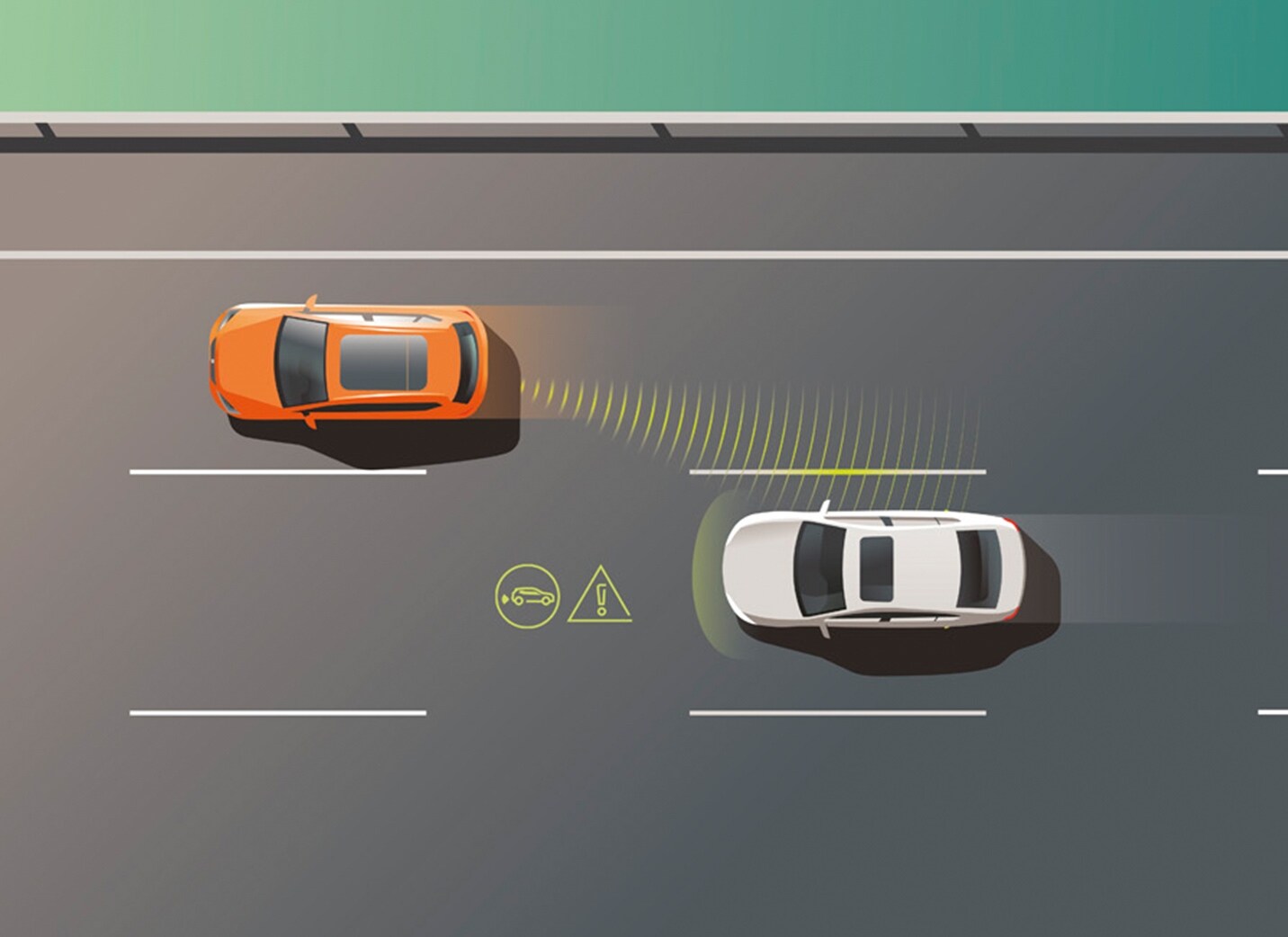 SEAT Ateca SUV side assist feature illustration