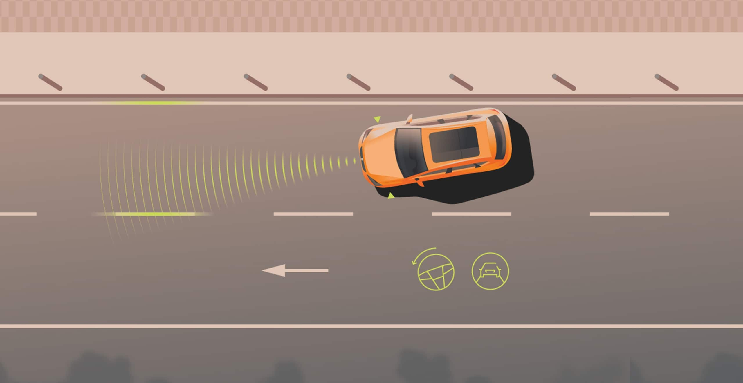 SEAT Ateca illustration fonction de securite lane assist