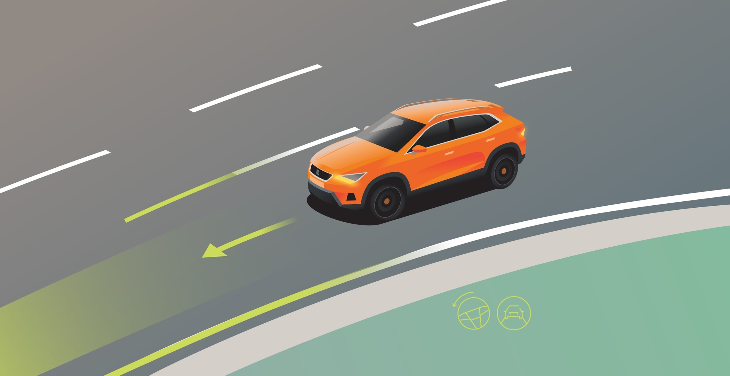 SEAT ATECA illustration fonction de securite travel assist