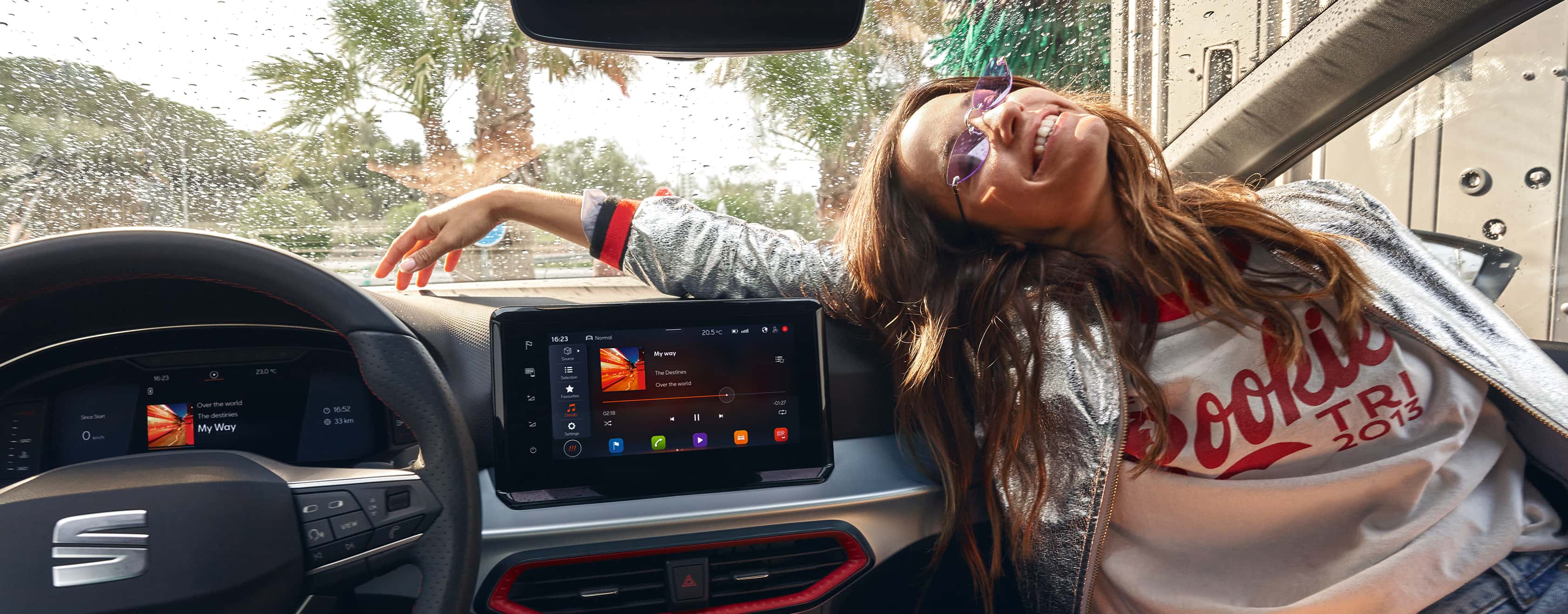 SEAT Ibiza vue intérieure avec le nouvel écran tactile indépendant de 9,2 pouces