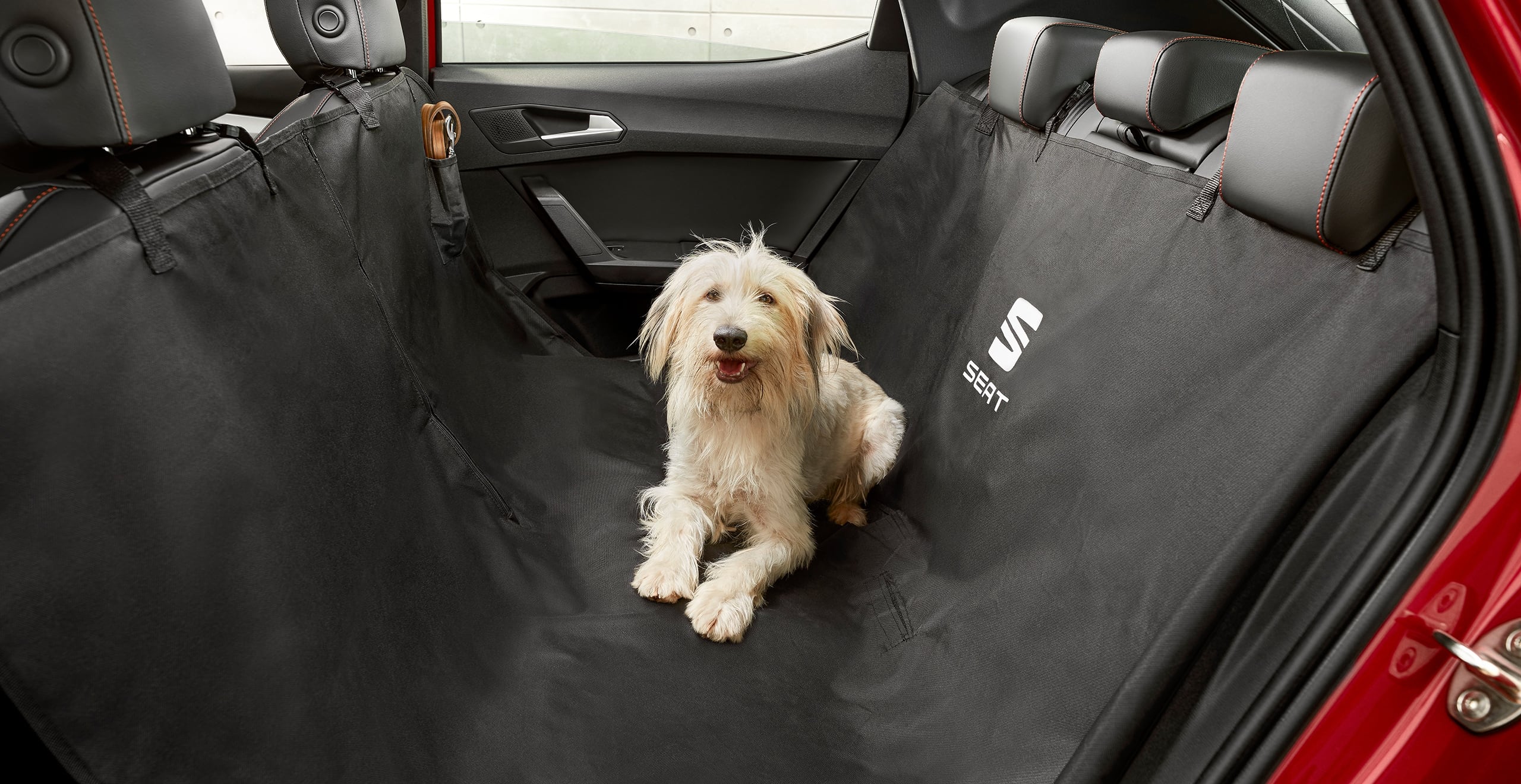 Nieuwe SEAT Leon, autoaccessoires, stoelbescherming voor honden