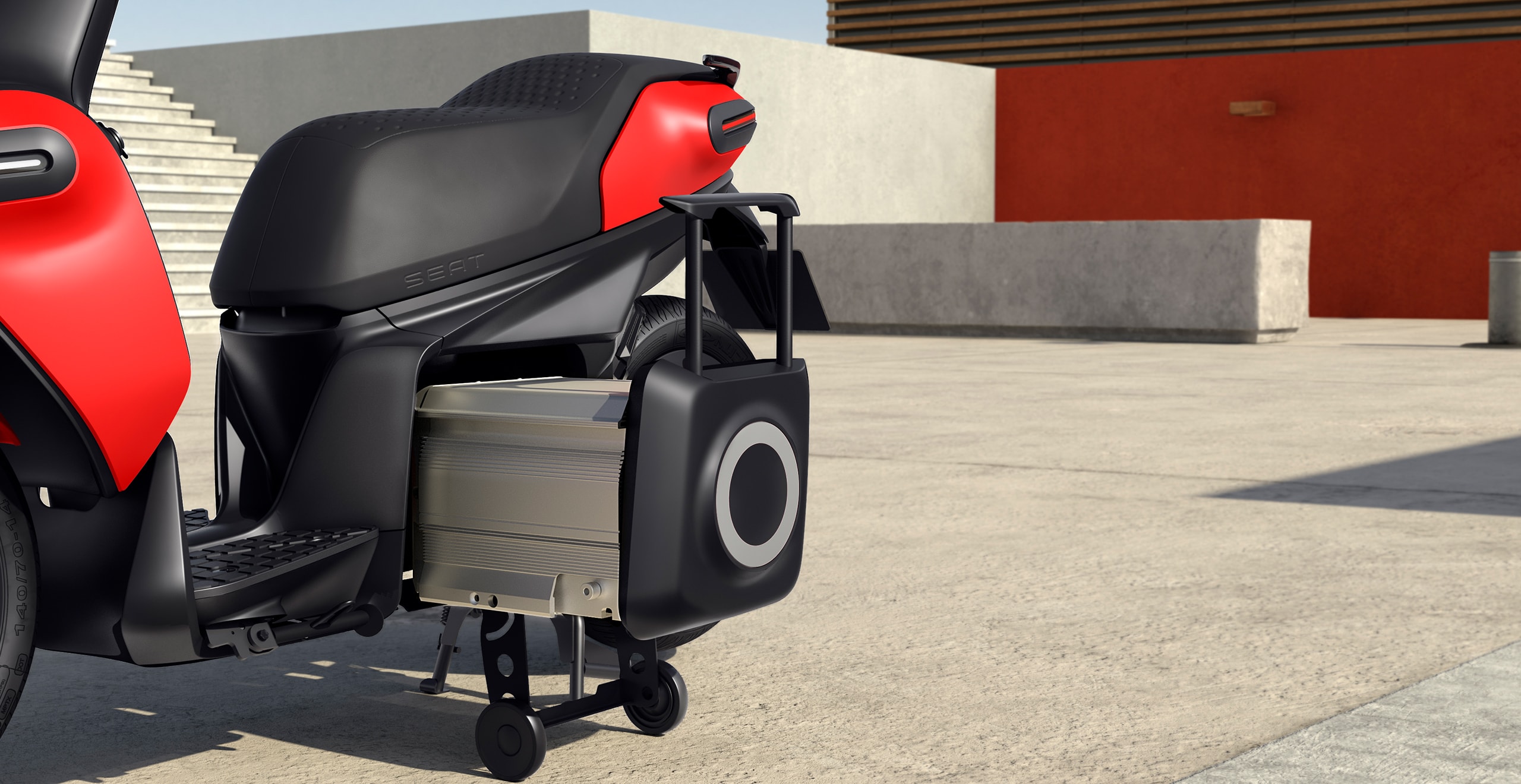 Batterij van conceptstudie SEAT e-Scooter