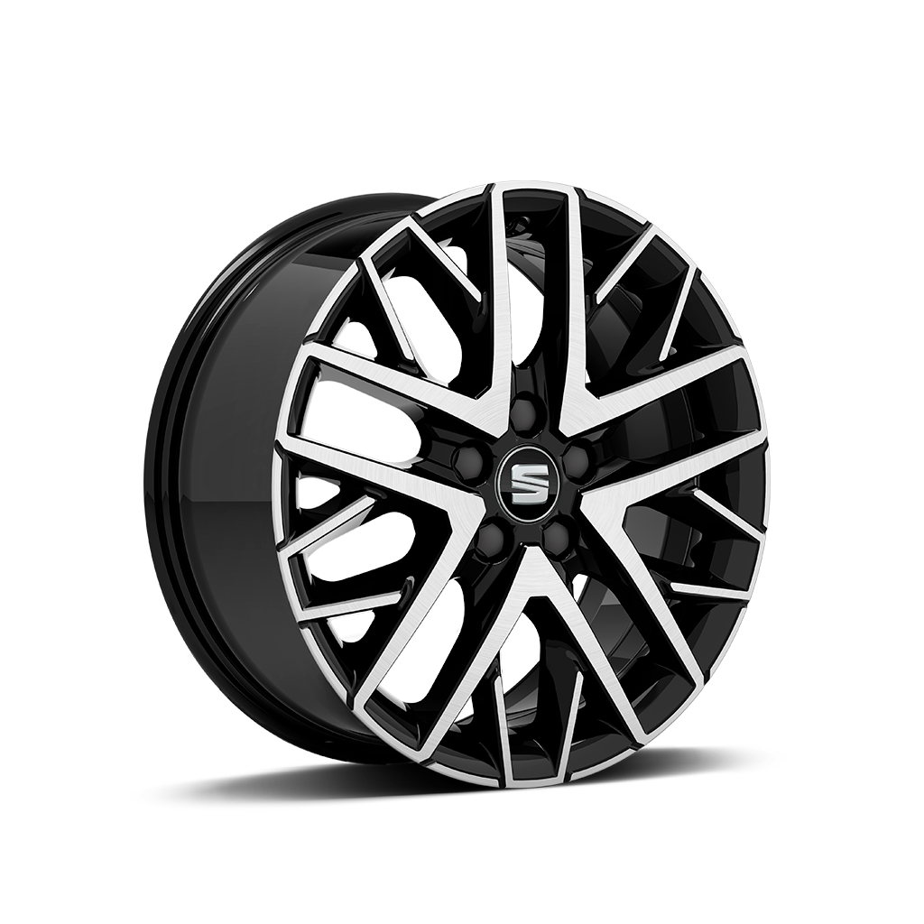 SEAT Ibiza Beats alloy wheel Urban 16 inch Black R Machined 