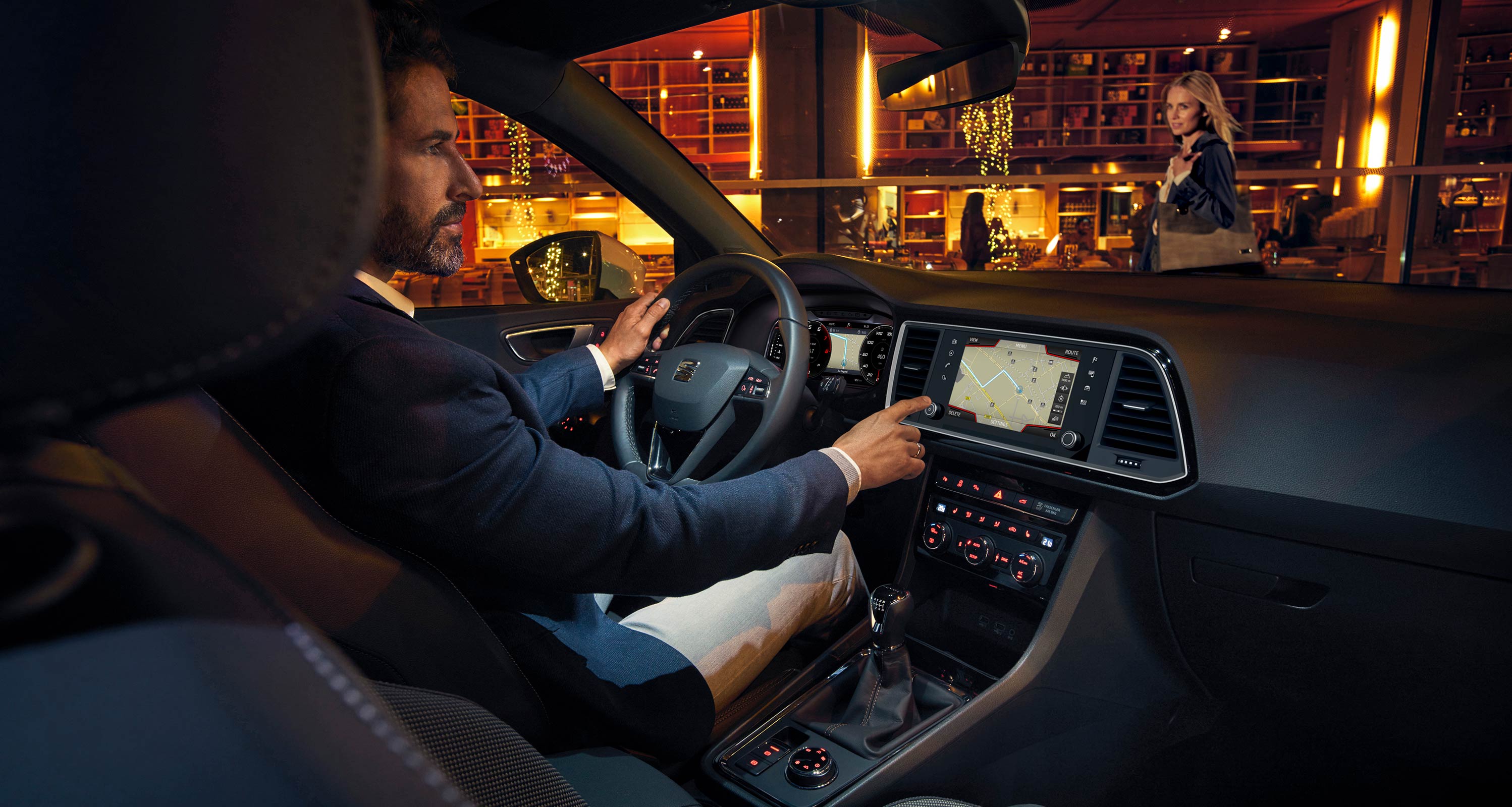 Technologie - SEAT Ateca écran GPS console centrale