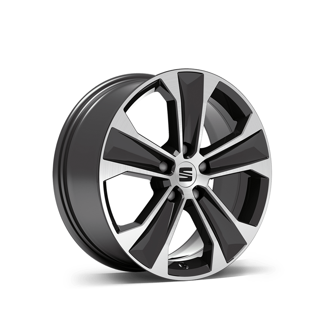 SEAT ateca 17 inch 36 1 alloy wheel nuclear grey machined