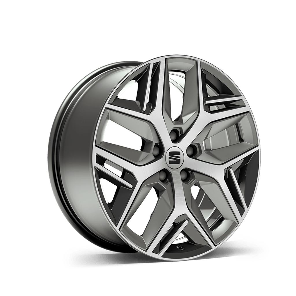 SEAT ateca 19 inch 36 7 alloy wheel cosmo grey machined