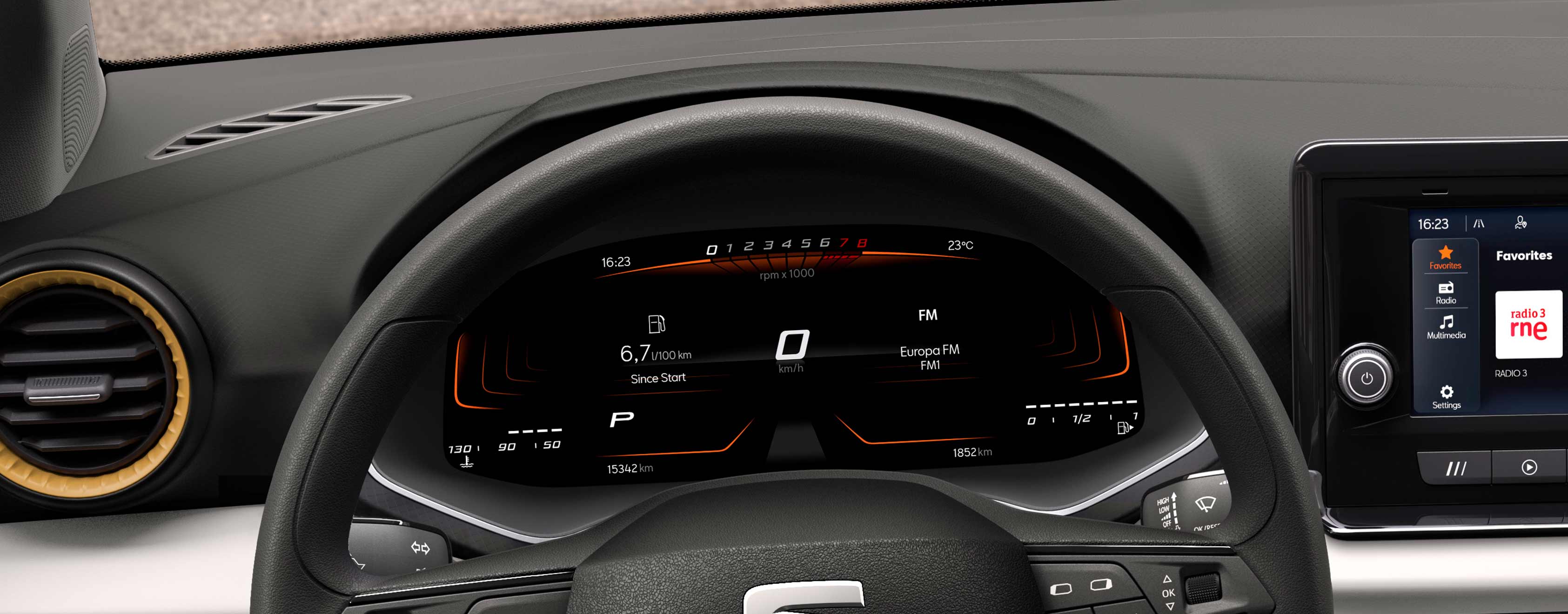 seat_arona_digital cockpit de base